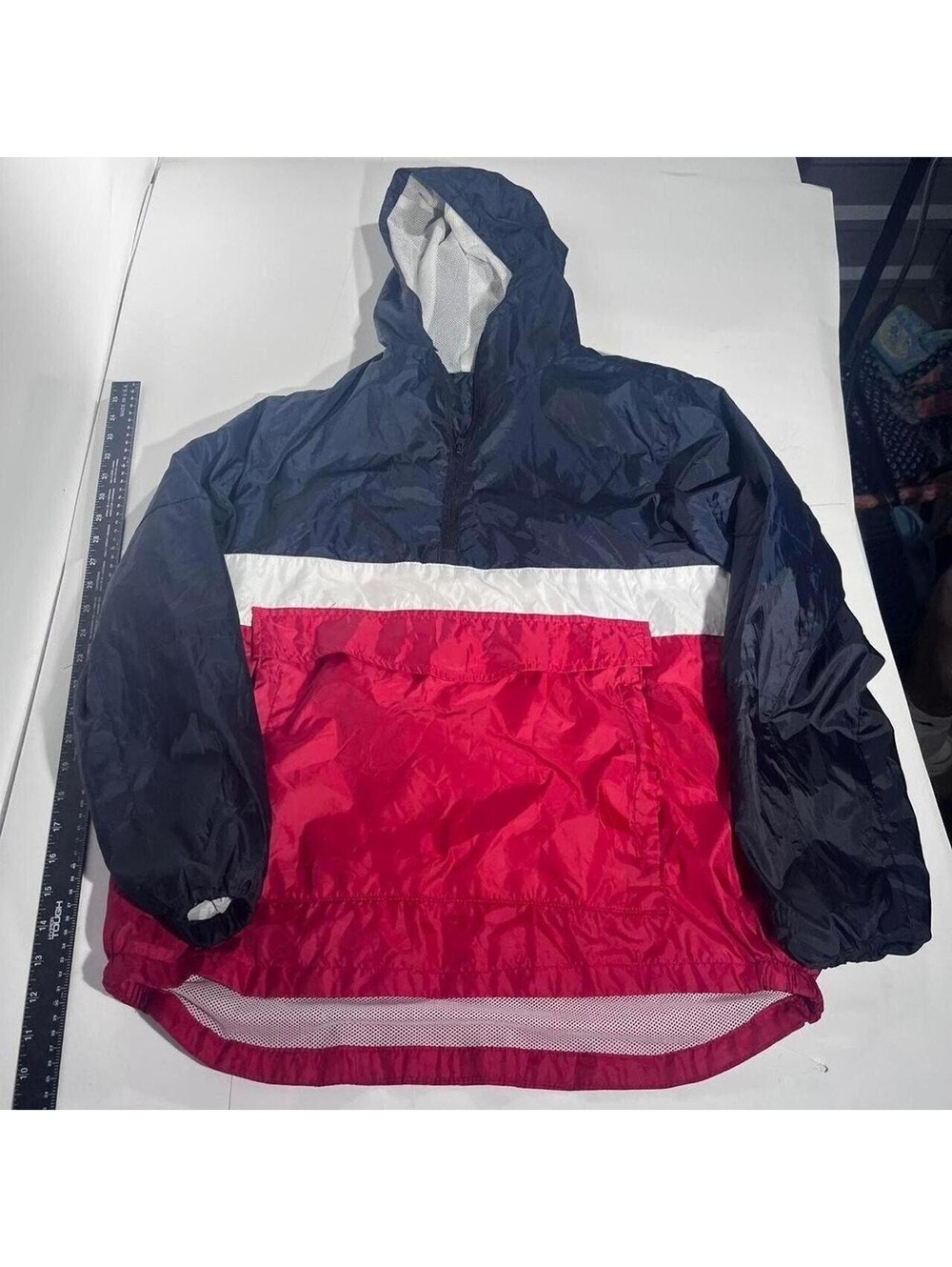 Southpole Red White Navy Pullover Windbreaker Tagged XL
